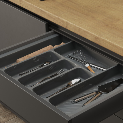 Лоток для столовых приборов 800 LINER 735*430, серый AKS_4