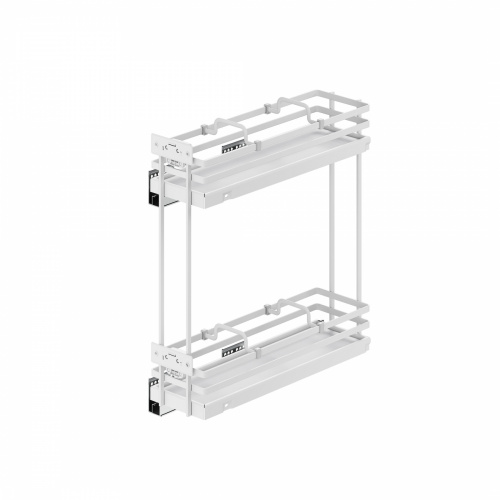 Выдвижная корзина-карго 150 FOCUS крепл.боковое/правое, белый PRIME by AKS_1