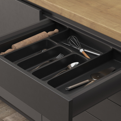 Лоток для столовых приборов 900 PIXEL 830*485, черный AKS_3