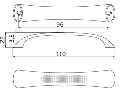 Ручка меб. скоба мет. SIENA 96 хром_2