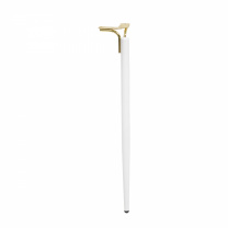 Опора меб. DIANA h725, белый матовый/золото (1 упак. = 4 шт.) AKS фотография