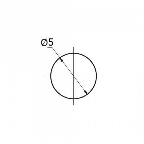 Заглушка пластик d5 клён (12) (1уп=0,2тысшт) РП_2