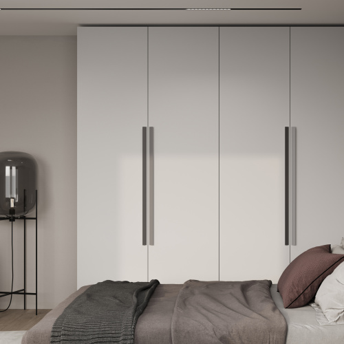 Ручка меб. скоба алюм. ELBRUS 96/106 черный матовый, AKS_8