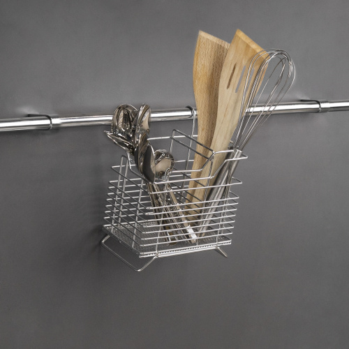 Корзина на трубу d16 для столовых приборов CWJ301 хром AKS_4