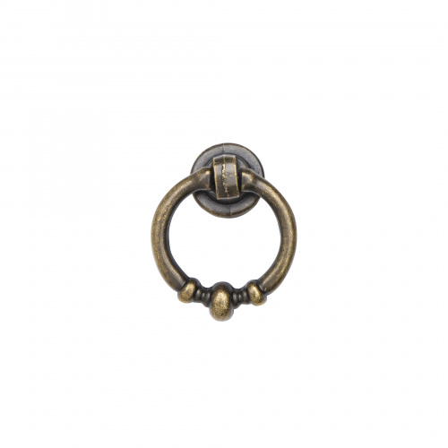 Ручка меб. кнопка мет. CIRCLE античная латунь, AKS_3