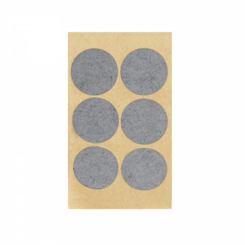 Подкладка самоприлипающая фетровая d45мм (1лист-6шт) серая Folmag_1
