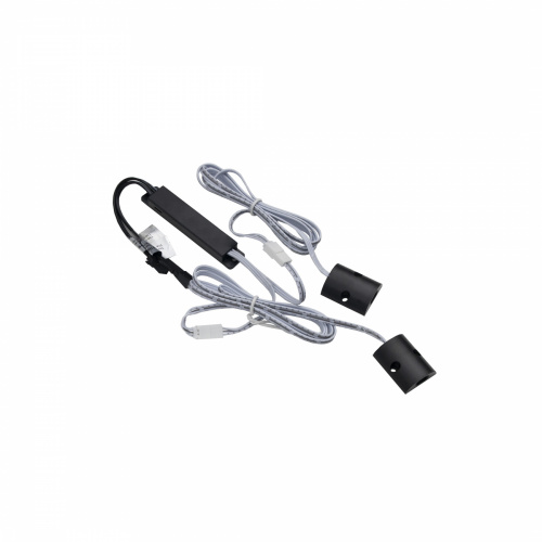 Выключатель бесконтактный на преграду, двойной, накладной, плоский, 12/24V, 60W/100W, черный, AKS_1