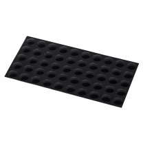 Отбойник силиконовый d10 h=1,5 AKS (лист = 50 шт.) черный Отбойник силиконовый d10 h=1,5 AKS (лист = 50 шт.) черный