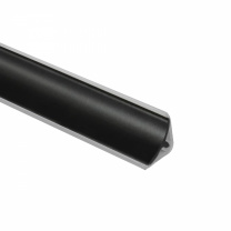 Плинтус ПВХ для столешницы черный узкий (S 012) AKS (1шт=3м.п.) фотография