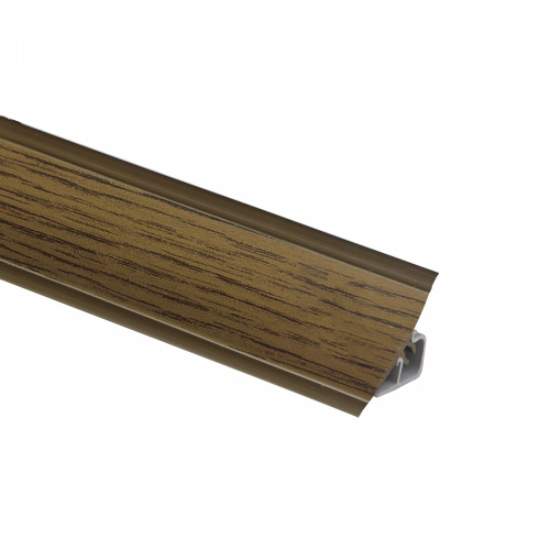 Плинтус ПВХ к столешнику LР дуб темный (09) EL-MECH-PLAST (1шт=3м.п.)_1