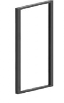 Полкодержатель мет. RENUAR 250*1280, черный AKS фотография