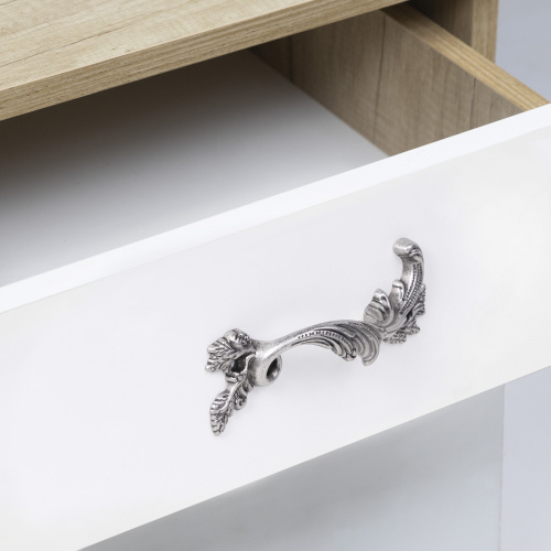 Ручка меб. скоба мет. NATURA 96 античное серебро правая AKS_6