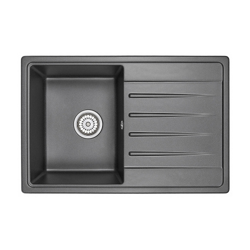 Мойка кварцевая, прямоугольная, ST-7602, 760*500мм, черный, Granula_1