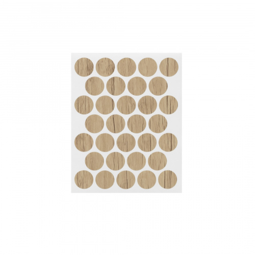 Заглушка самоприлипающая к эксцентрику дуб небраска (PC 2127) (1л=32шт) Pacific_3