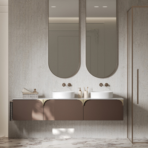 Ручка меб. скоба мет. ANGEL 64, брашированное золото, AKS_9