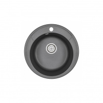 Мойка кварцевая, круглая, ST-4802, D 480, черный, Granula