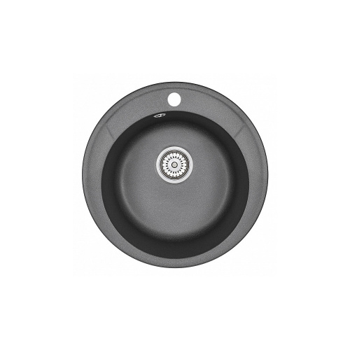 Мойка кварцевая, круглая, ST-4802, D 480, черный, Granula_1