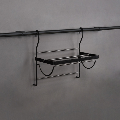 Корзина на трубу d16 для бумаги CWJ207 черный AKS_3