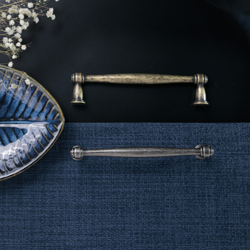 Ручка меб. скоба мет. WIZANTIA 128 старое серебро, AKS_5