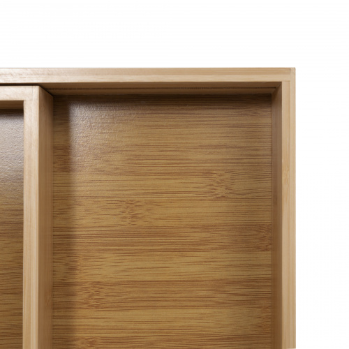 Лоток для столовых приборов BAMBOO раздвижной 705-1025*470, бамбук табачный AKS_4