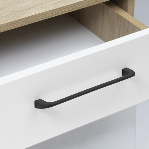 Ручка меб. скоба мет. SAMBA 192 черный матовый, AKS_6