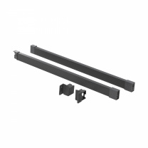Рейлинг прямоугольный продольный Slimbox Evolution L-300 графит фотография