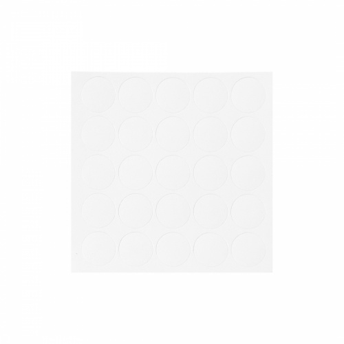 Заглушка самоприлипающая к конфирматам белый премиум (14441) FOLMAG (лист-25шт.)_1