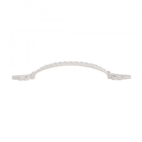 Ручка меб. скоба мет. MILK 128 серебро белый, AKS_3