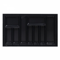 Лоток для столовых приборов 800 LINER 735*430, черный AKS фотография