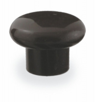 Ручка меб. кнопка пластик. PK01/K1 черный матовый AKS Ручка меб. кнопка пластик. PK01/K1 черный матовый AKS