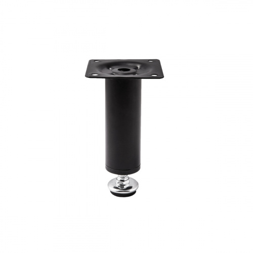 Опора меб. мет. D-150 h150 d30 с регул. черный матовый AKS_3