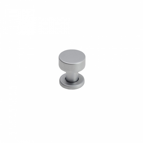 Ручка меб. кнопка мет. FISHKA матовый хром, AKS_1