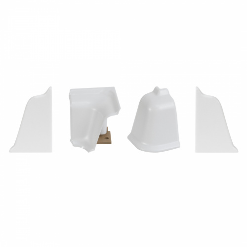 Комплект ПВХ аксессуаров к плинтусу LB38 белый РФ_1