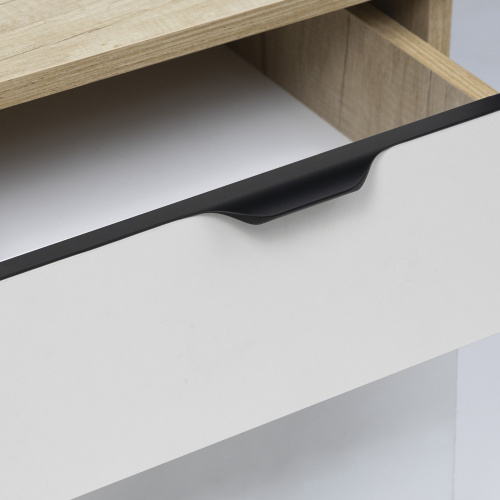 Ручка меб. накладная алюм. LINEA 320/397 черный матовый, AKS_6