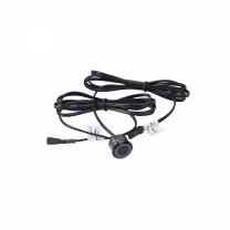 Выключатель сенсорный, с диммированием, врезной, 12V/24V, 60W/100W, синяя подсветка, цвет черный, с коннекторами, AKS фотография