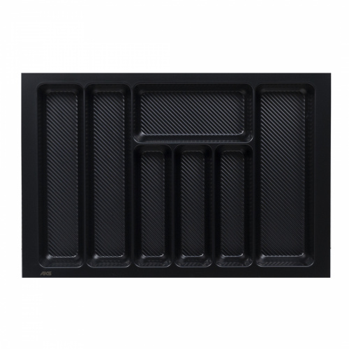 Лоток для столовых приборов 700 LINER 640*430, черный AKS_1