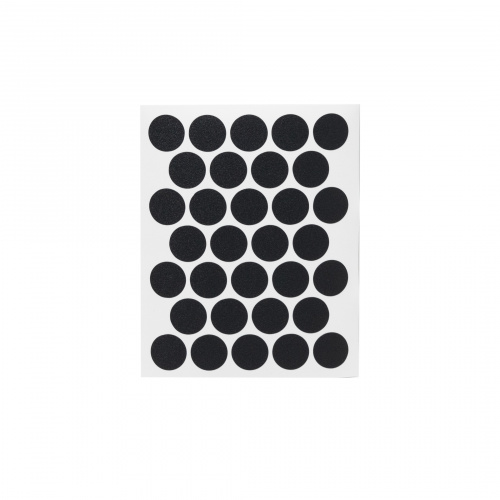 Заглушка самоприлипающая к эксцентрику черный шагрень (PC 2514) (1л=32шт) Pacific_3