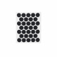 Заглушка самоприлипающая к эксцентрику черный шагрень (PC 2514) (1л=32шт) Pacific_preview_1