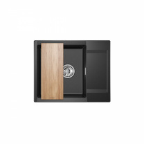 Мойка кварцевая, прямоугольная, GR-6202 Estetica, 620*500мм, турмалин, Granula