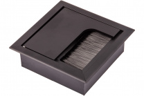 Пропуск кабельный металл 80х80мм черный AKS