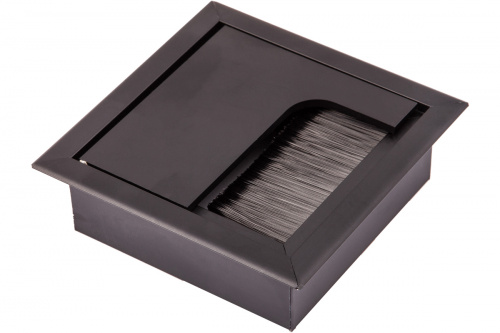 Пропуск кабельный металл 80х80мм черный AKS_1