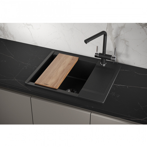 Мойка кварцевая, прямоугольная, GR-6202 Estetica, 620*500мм, турмалин, Granula_4