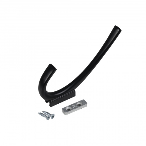 Крючок меб. двухрожковый мет. SKY черный матовый AKS_5