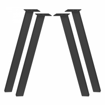 Опора меб. LINK h710, черный (1 компл. = 4 шт.) AKS