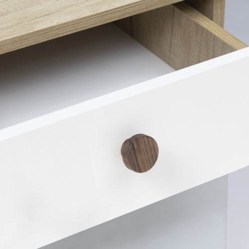 Ручка меб. кнопка деревянная TERRA орех, AKS_5