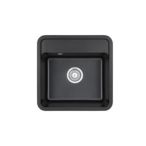 Мойка кварцевая, квадратная, ST-5001, 500*500мм, черный, Granula_1