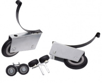 Комплект роликов SENATOR закрытый для 1 раздвижной двери AKS PLUS 80 кг усиленные верхний подшипник фотография