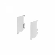 Комплект заглушек металлич. внутр. к профилю Gola, L-образных (левая+правая) серебро AKS фотография