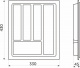 Лоток для столовых приборов 400 STANDARТ (330*430), белый РП_preview_1