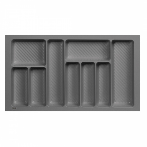 Лоток для столовых приборов 800 LINER 735*430, графит AKS_1